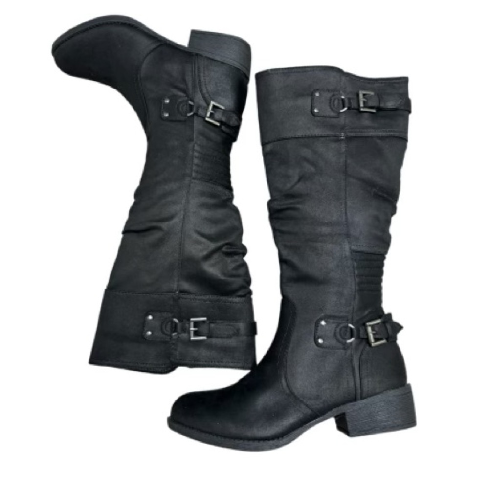 Mari A woman’s boots Black Telescope New size:8.5